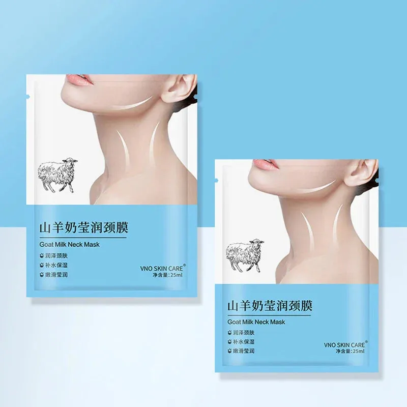 10 Piece Goat Milk Neck Masks Collagen Firming & Hydrating