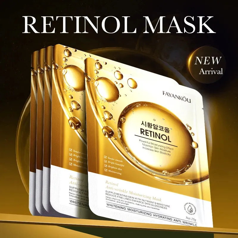 10 Piece Vitamin C Niacinamide Retinol Face Mask Korean Skin Care