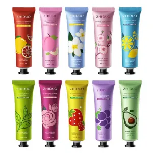 10pcs Fruit and Flower Fragrance Moisturizing Refreshing Nourishing Improving Hand Cream