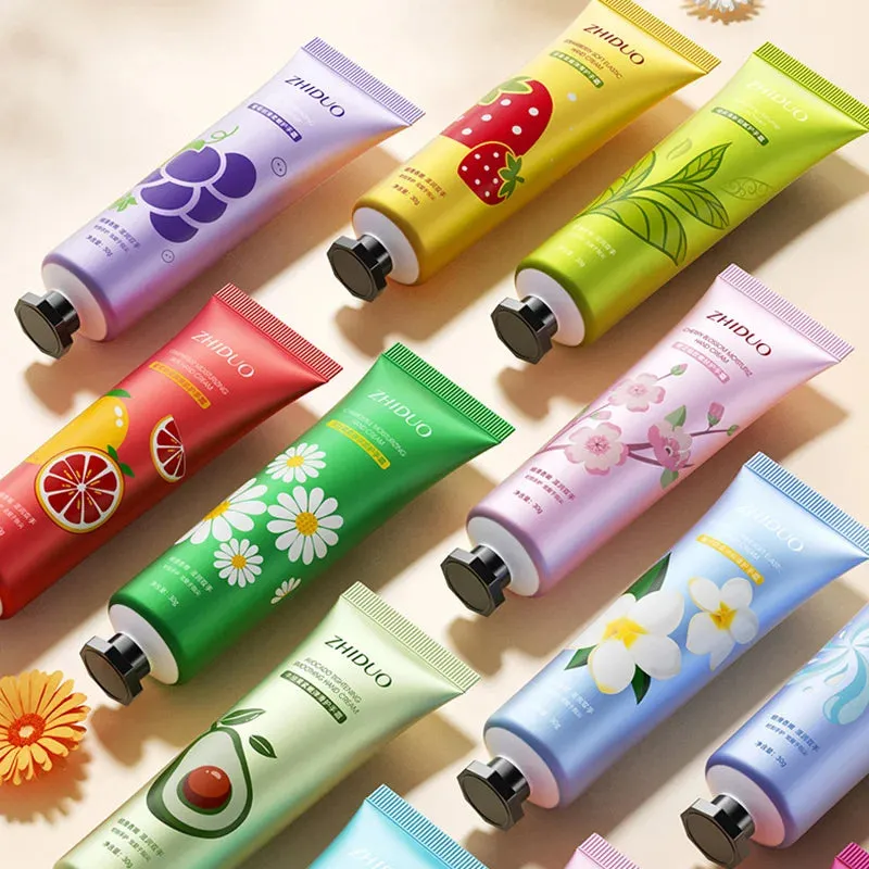 10pcs Fruit and Flower Fragrance Moisturizing Refreshing Nourishing Improving Hand Cream