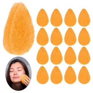 12 Face Scrubber Vitamin C Infused Facial Exfoliating Buff Cleansing Sponges Pad