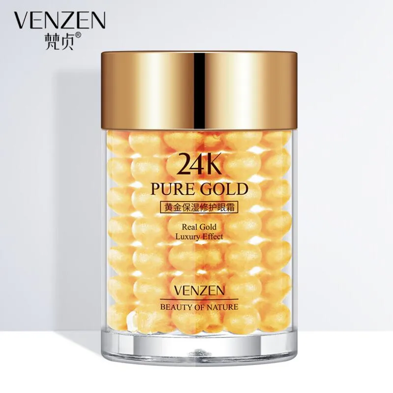 24K Gold Eye Cream Moisturizing Anti Puffiness Anti Wrinkle Remove Dark Circle Anti-Aging Eye Care