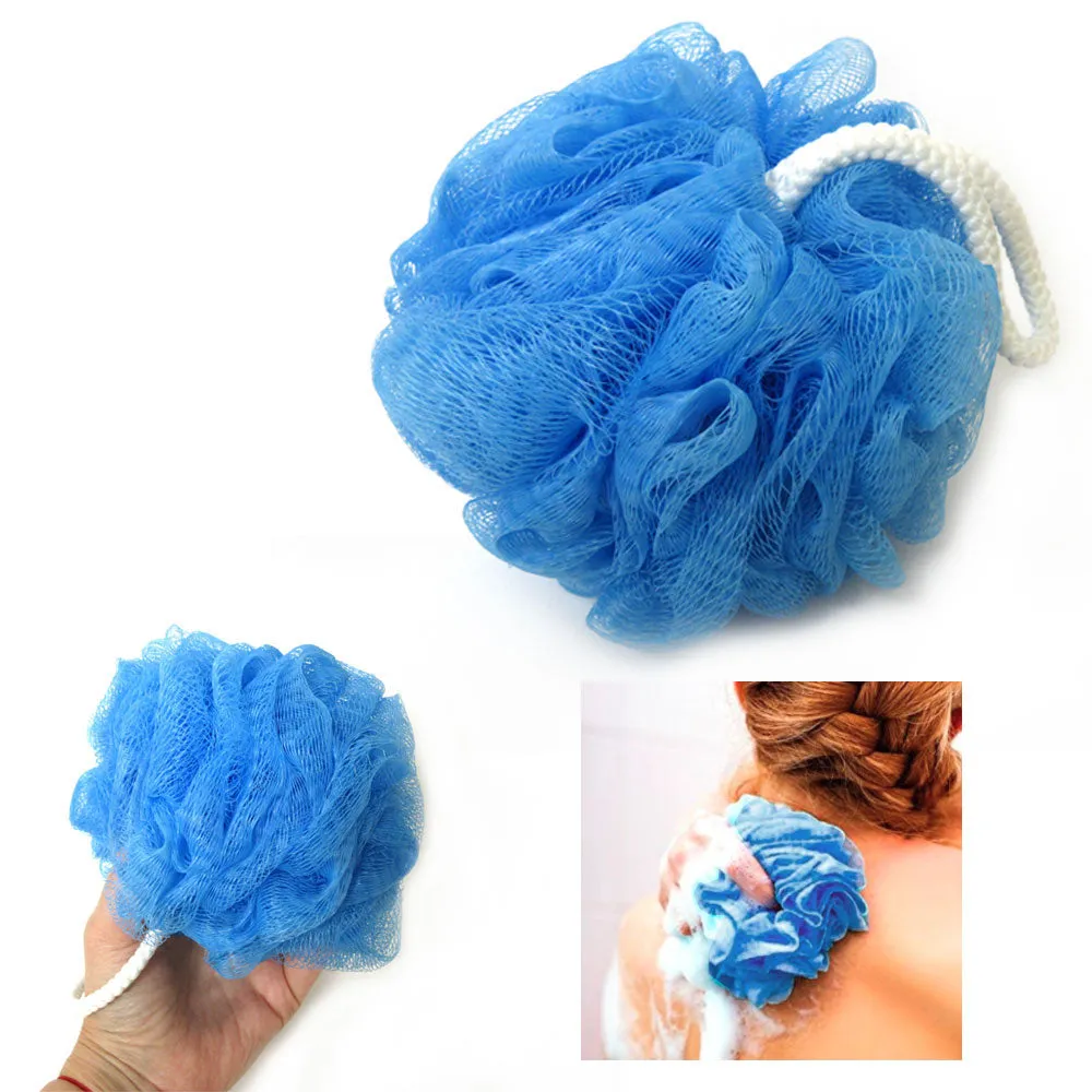 6 Loofah Bath Shower Sponge Scrub Pouf Mesh Brush Ball Exfoliating Body Scrubber