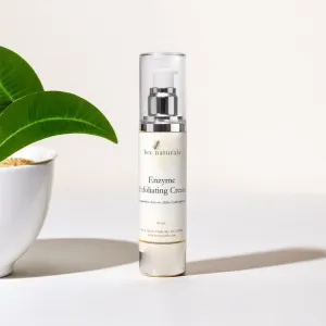 Brightening Enzyme Exfoliating Crème – Gentle Bacillus Ferment Formula for All Skin Types, Smooths & Brightens Complexion with Vitamin E