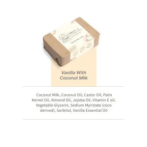 Coconut Milk Soap with Vanilla Set of 2
