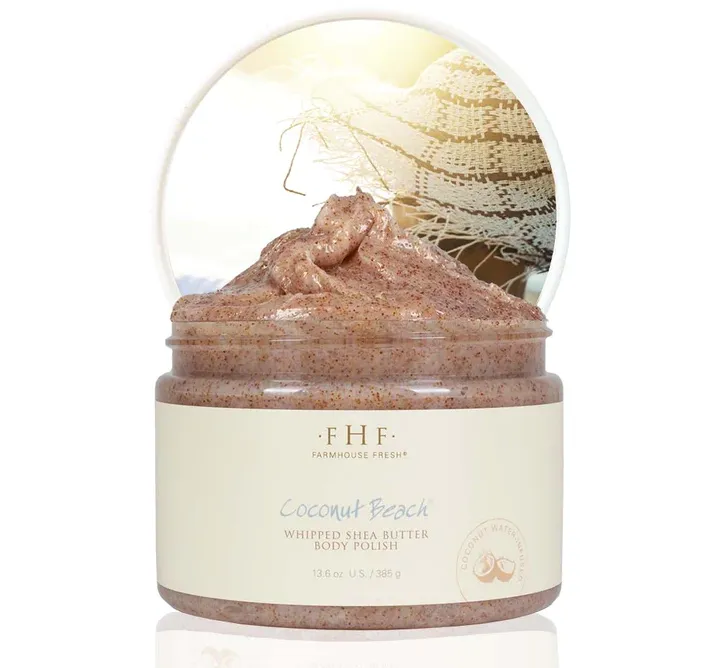 FarmHouse Coconut Beach Whipped Shea Butter Body Polish 12oz