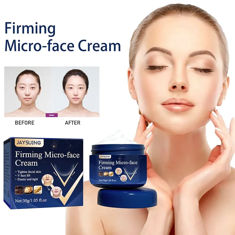 Firming Face-lift Slimming Cream V-Shape Slimming Removal Masseter Muscle Double Chin Face Fat Burning Anti-aging Products 30g