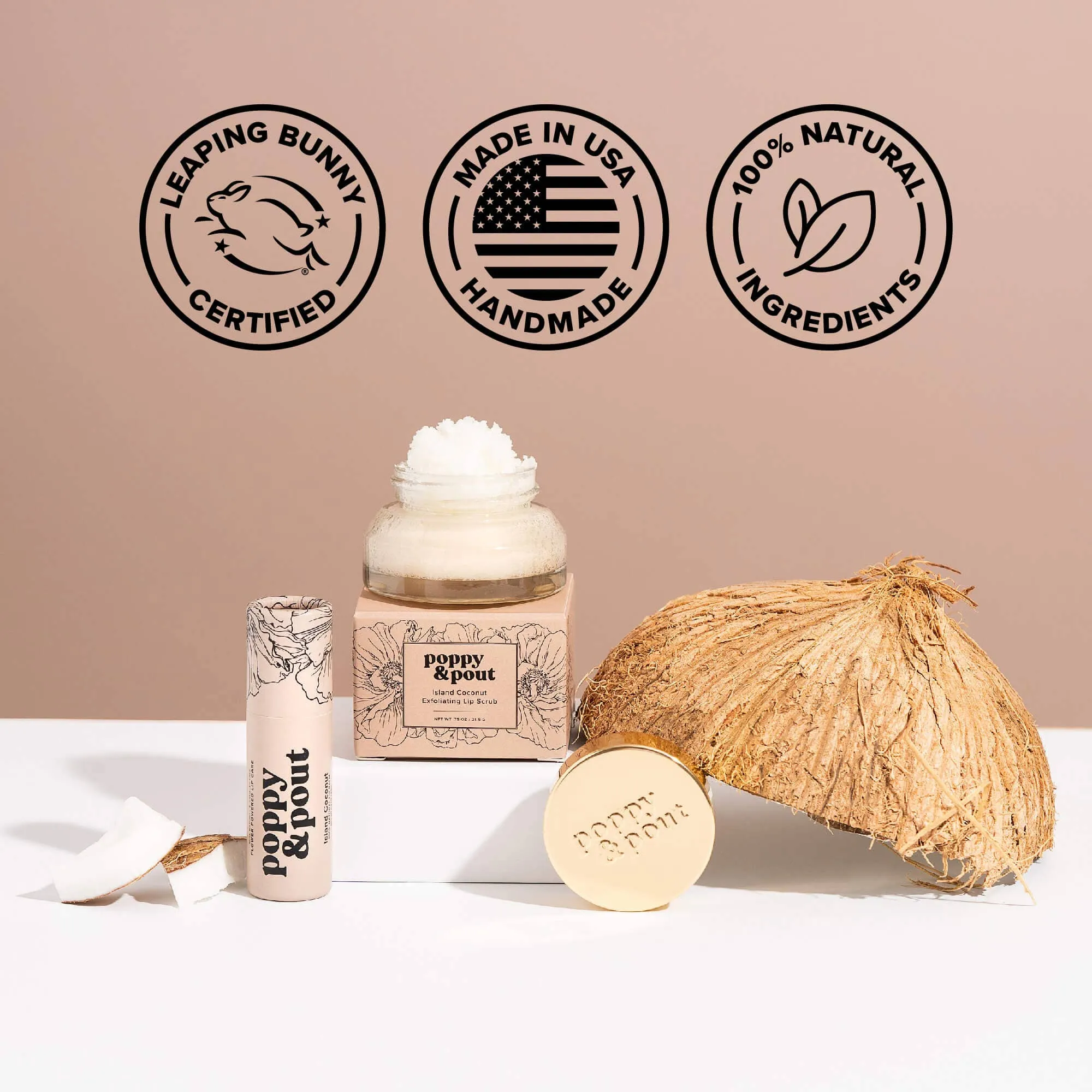 Lip Balm, Island Coconut // Poppy & Pout