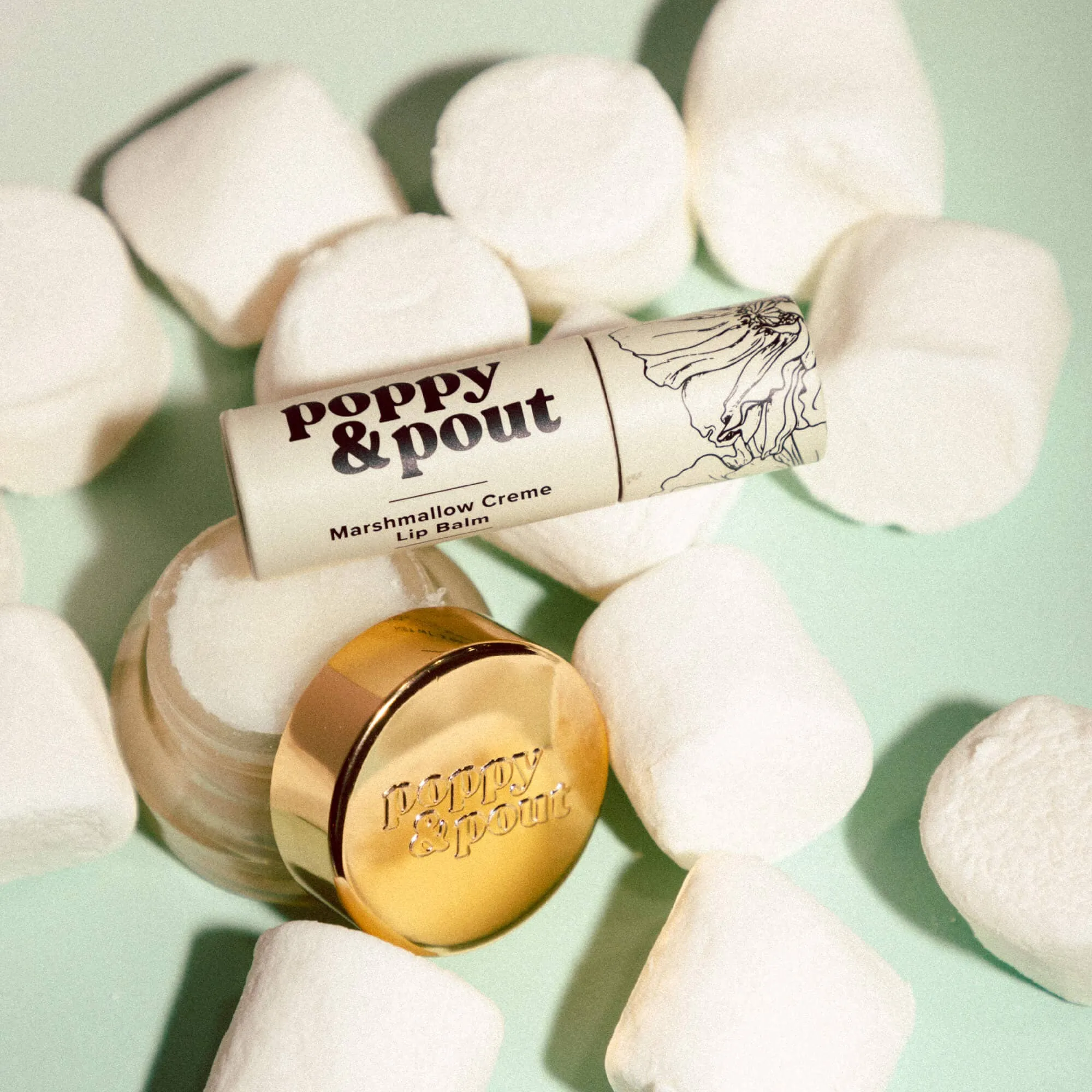 Lip Balm, Marshmallow Creme // Poppy & Pout