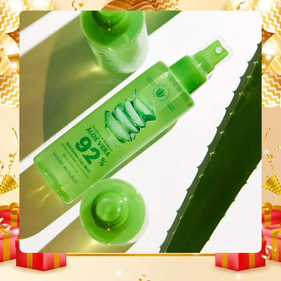 NATURE REPUBLIC 92% Aloe Vera Soothing Gel Mist 150ml, 1pc
