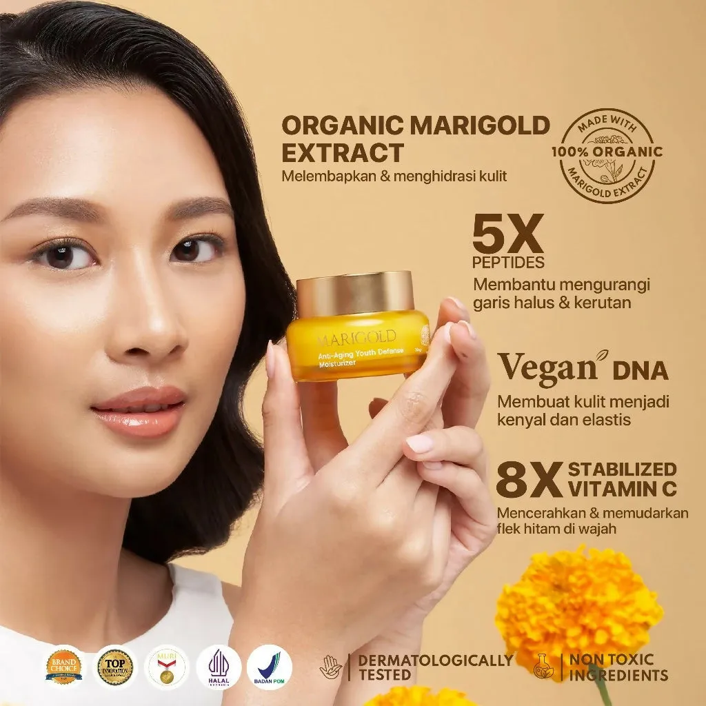 NPURE Marigold Anti-Aging Youth Defense Moisturizer/ Aging Cream / Flek Hitam / Pelembap Awet Muda