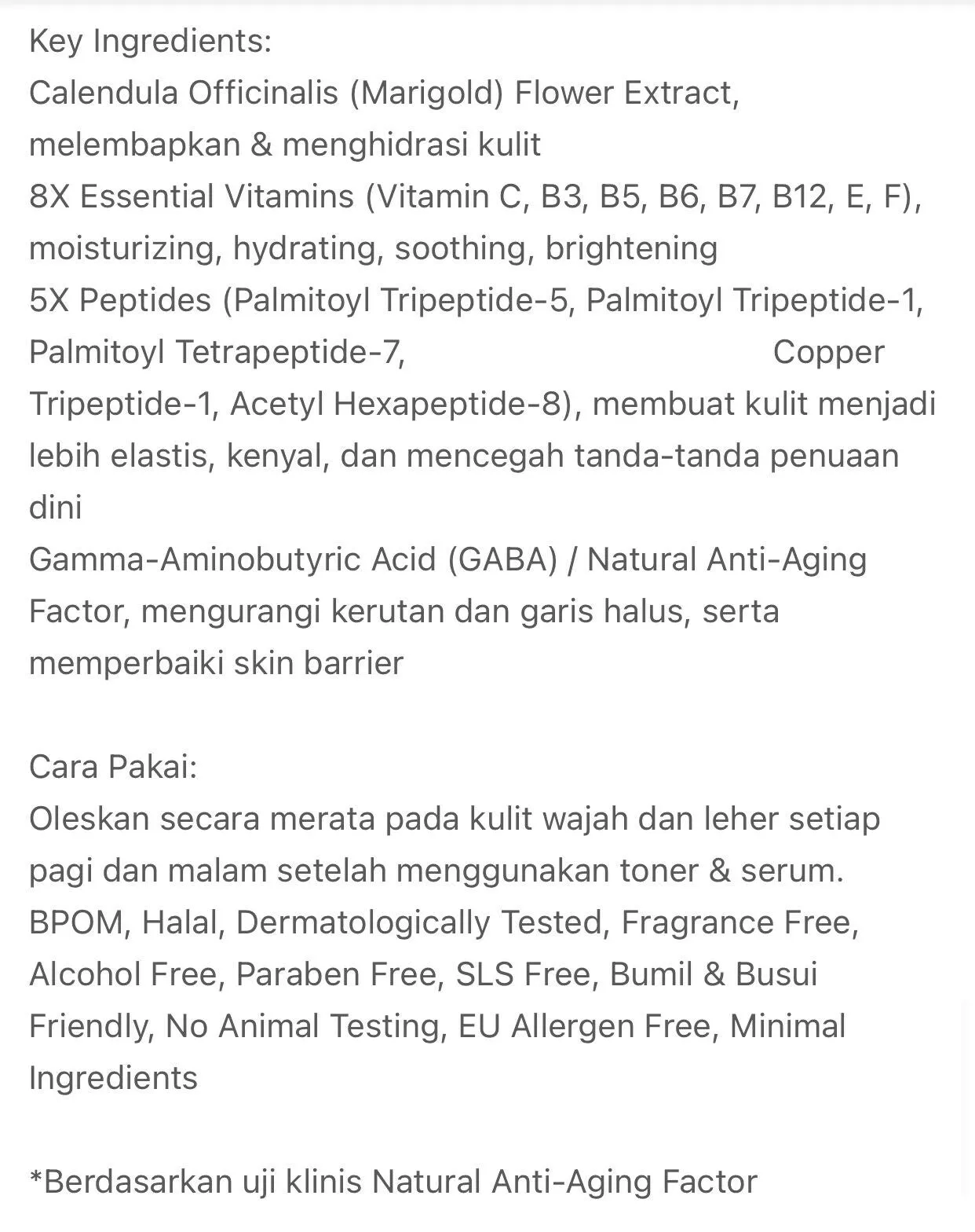 NPURE Marigold Anti-Aging Youth Defense Moisturizer/ Aging Cream / Flek Hitam / Pelembap Awet Muda