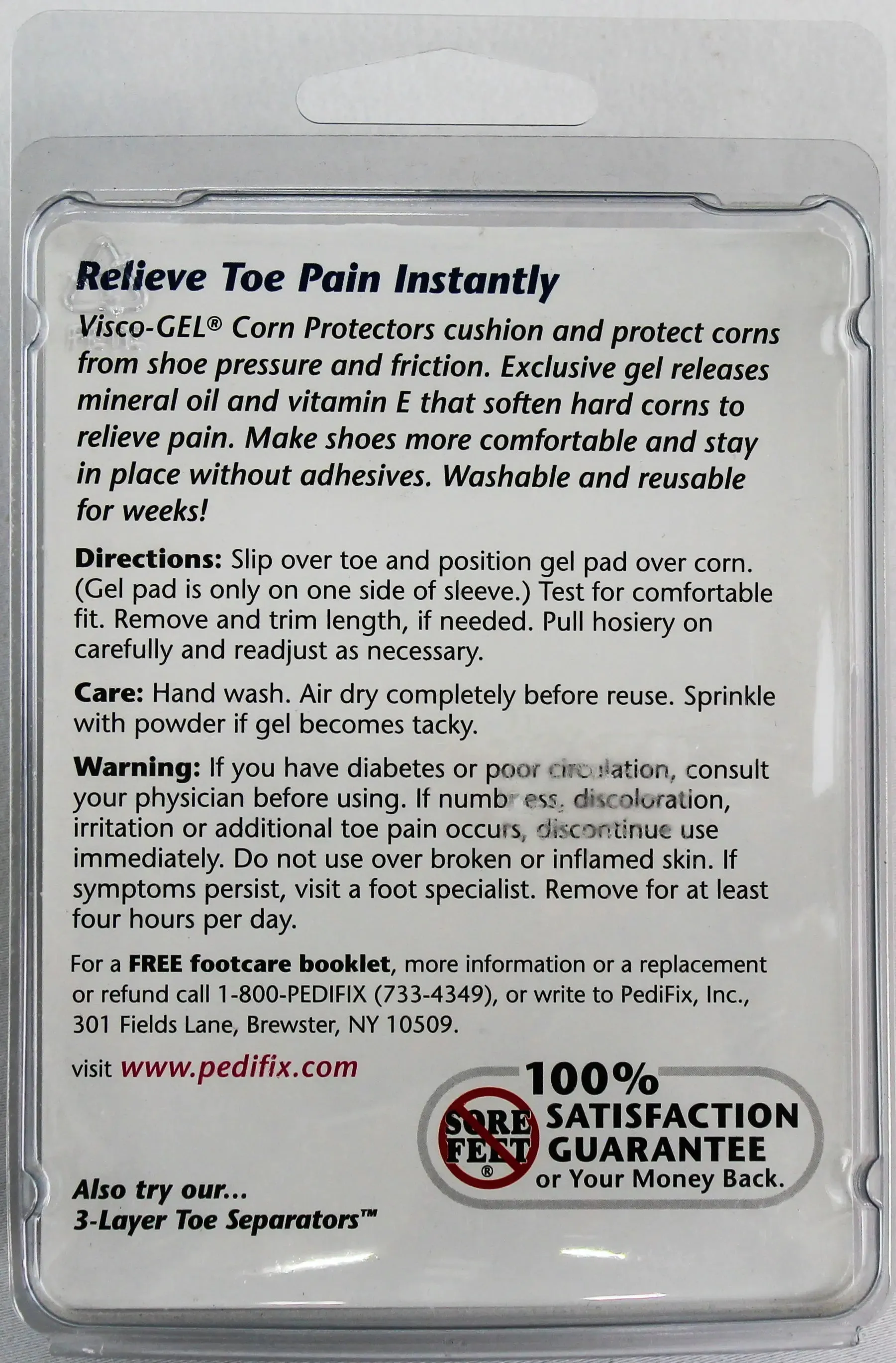 PediFix Visco-GEL Corn Protectors  Soothing Relief for Corn Pressure