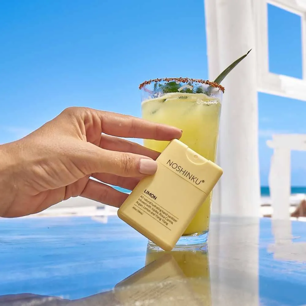 Refillable Lemon  Moisturizing Pocket Sanitizer