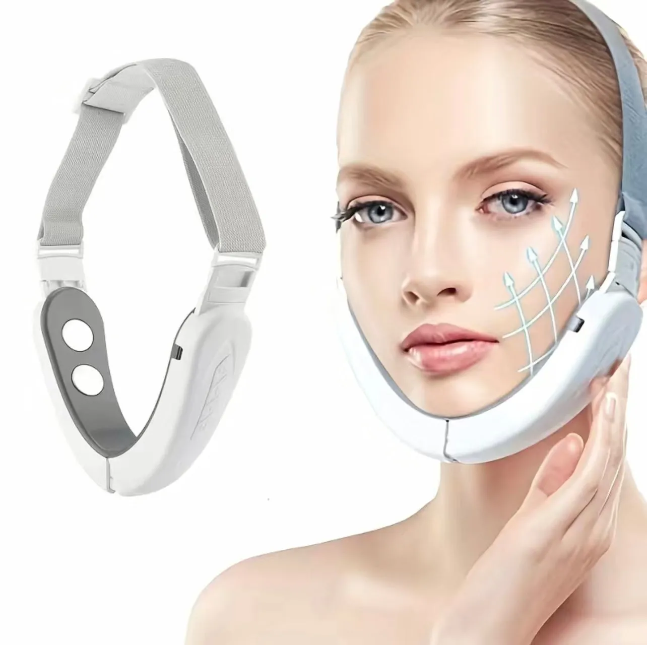 Salon Quality At-Home Radio Frequency Micro Current Double Chin Correction Device