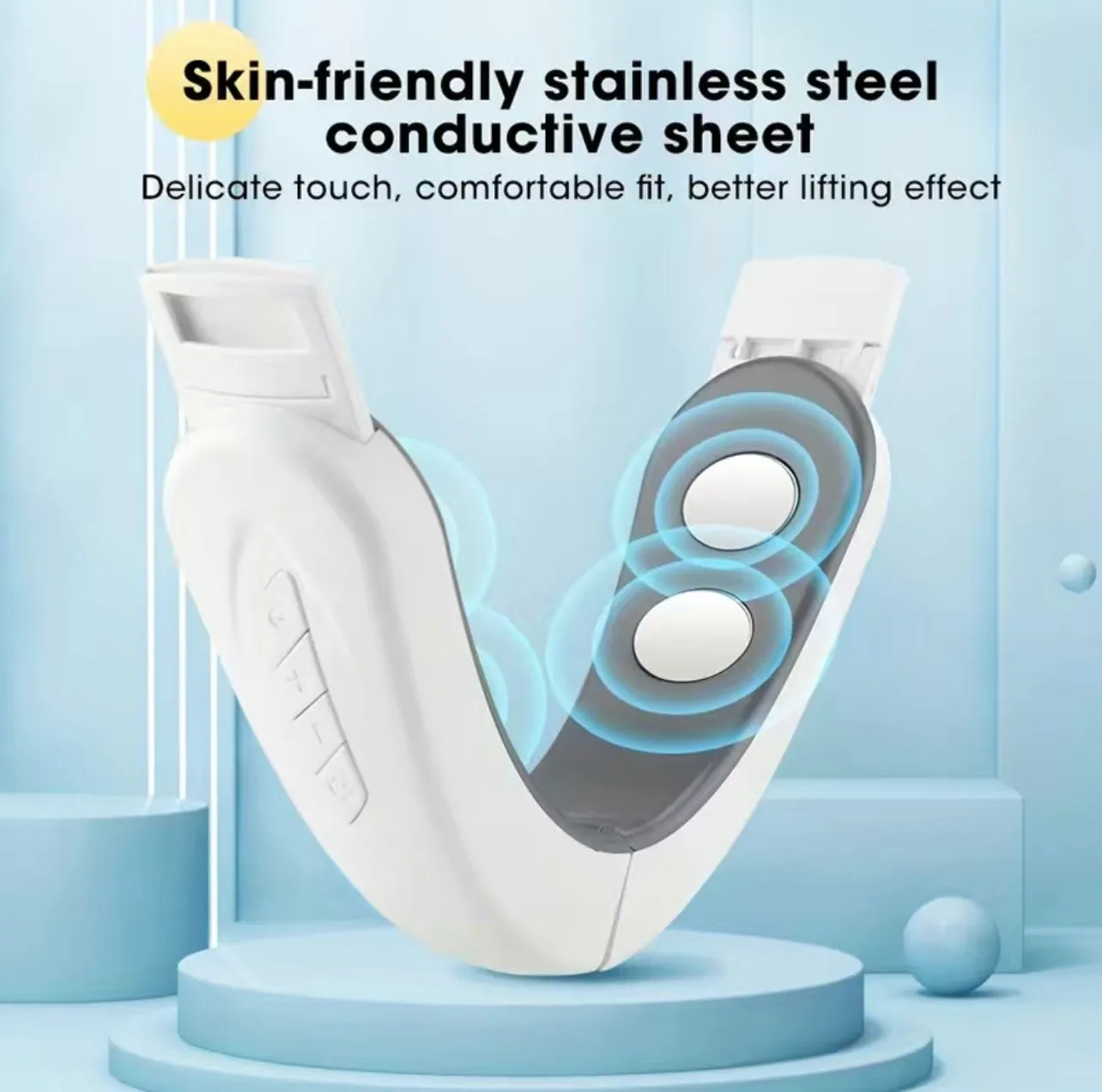 Salon Quality At-Home Radio Frequency Micro Current Double Chin Correction Device