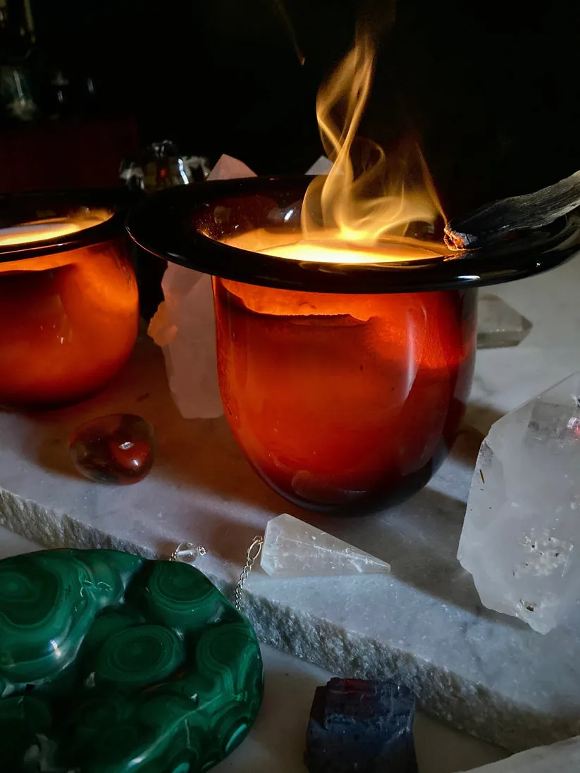 Tobacco Ring Candle/Vase
