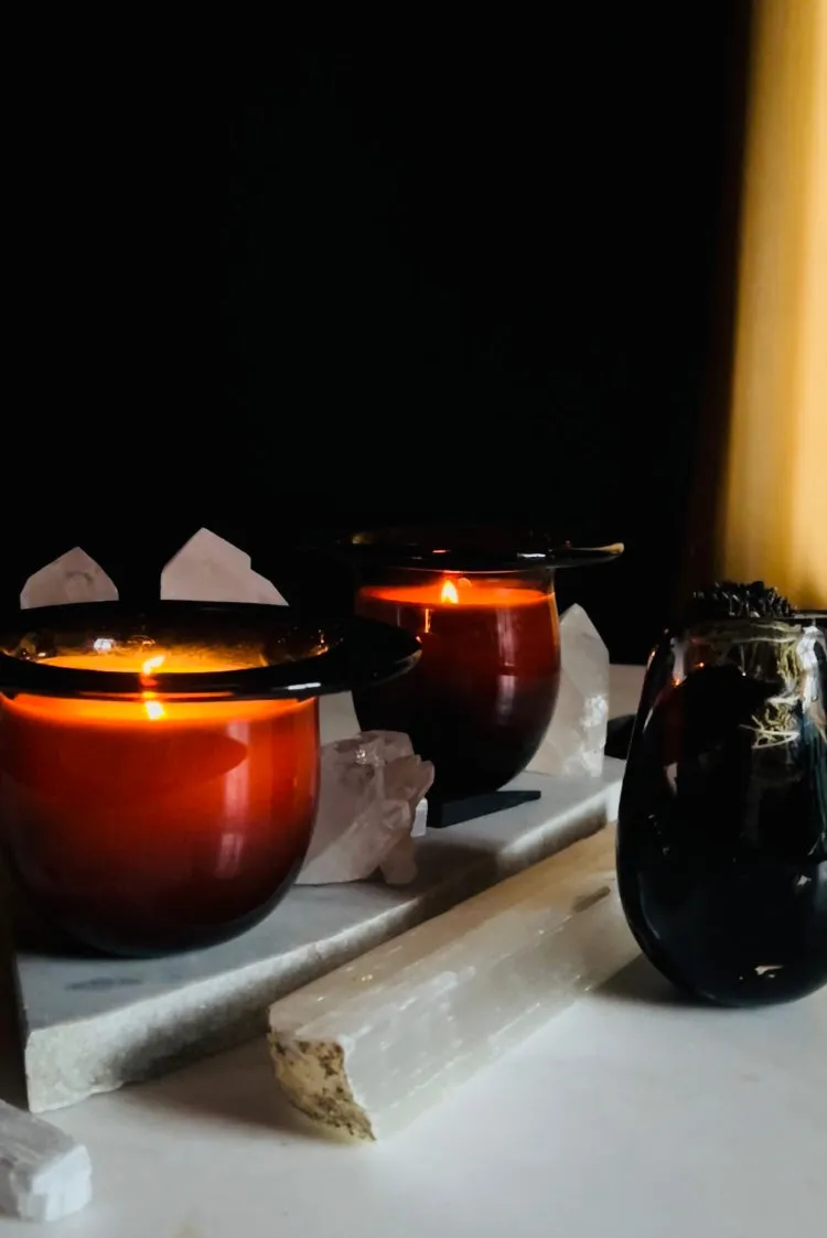 Tobacco Ring Candle/Vase